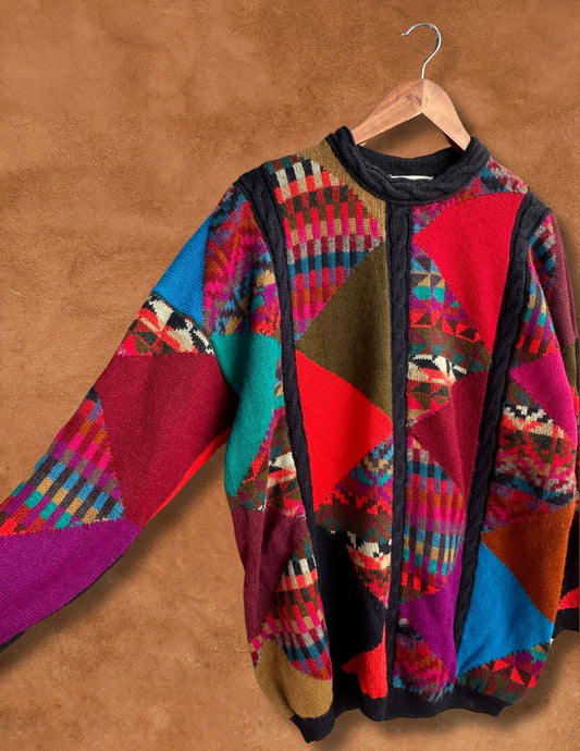 Vintage Alpaca Geo Sweater