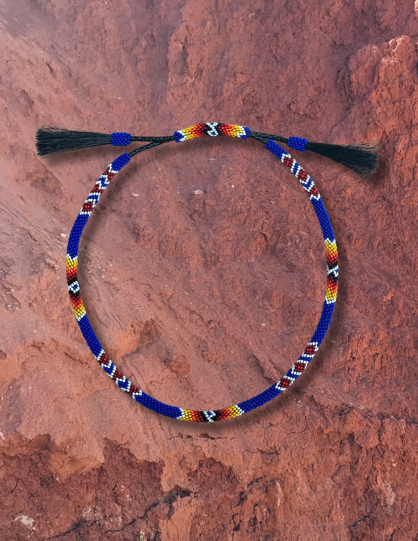 Navajo Made Beaded Hatband