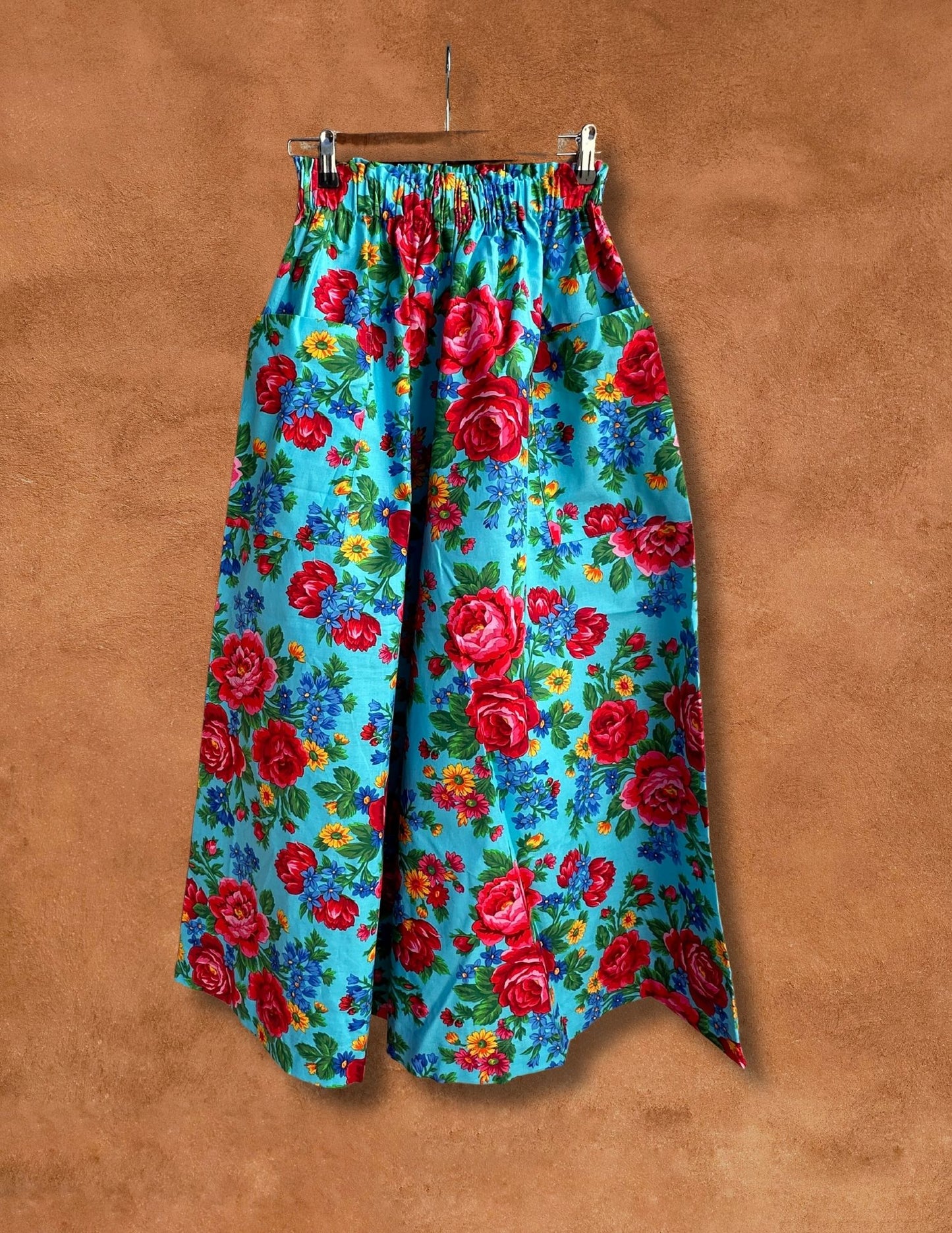 + Limited Edition Wide Leg Pant - Turquoise Sáanii Rose +