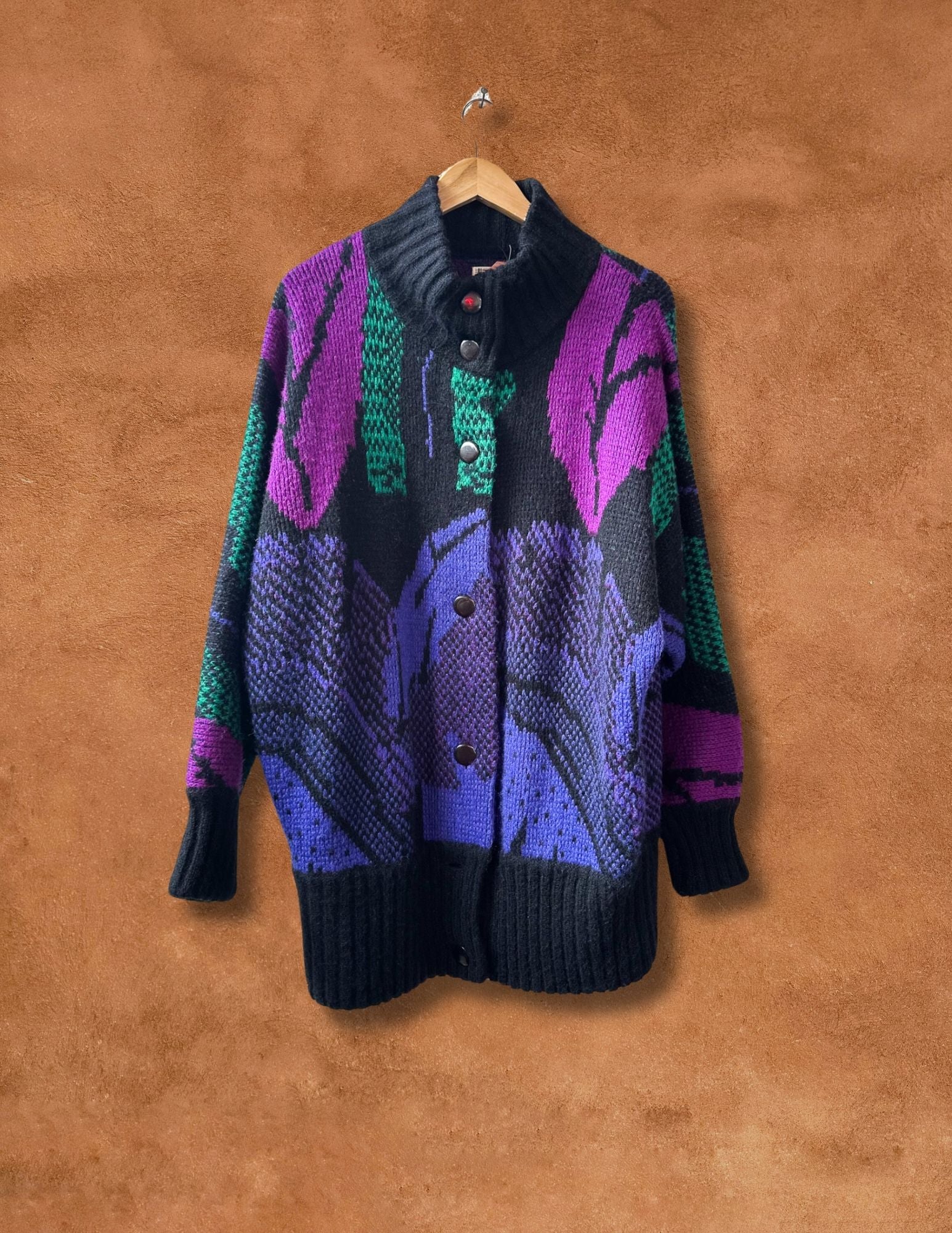 Vintage 80s Sweater Cardigan