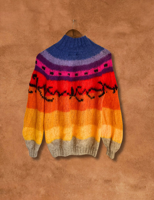 Vintage 80s Technicolor Sweater