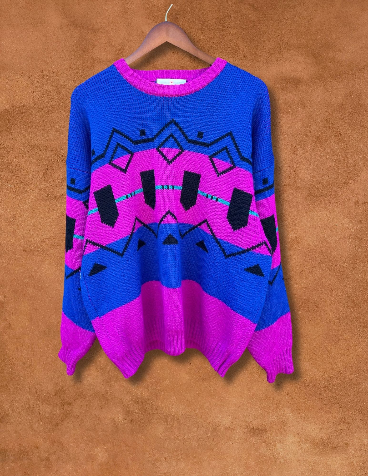 Vintage 80s Geo Sweater