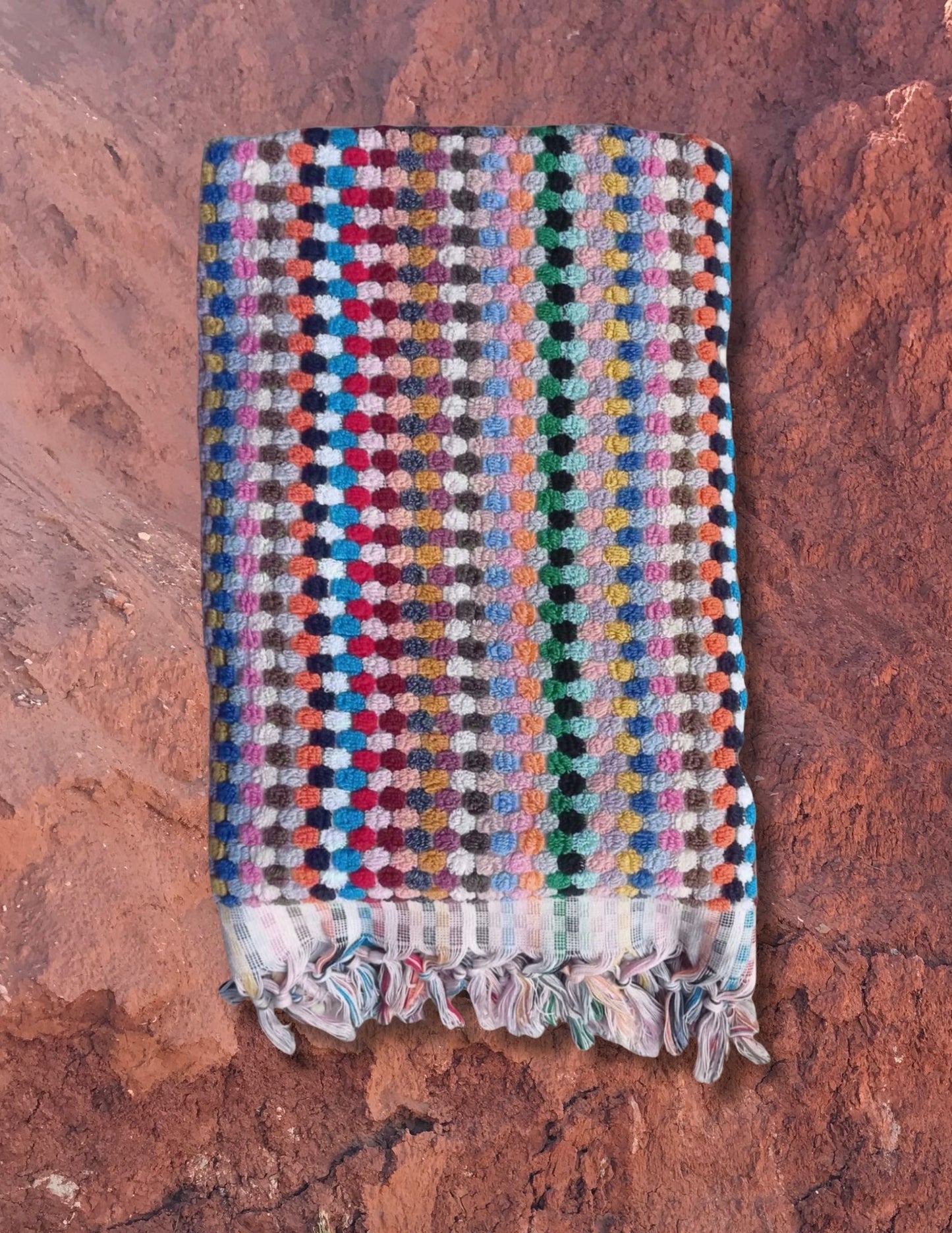 Handloom Rainbow Bath Towels