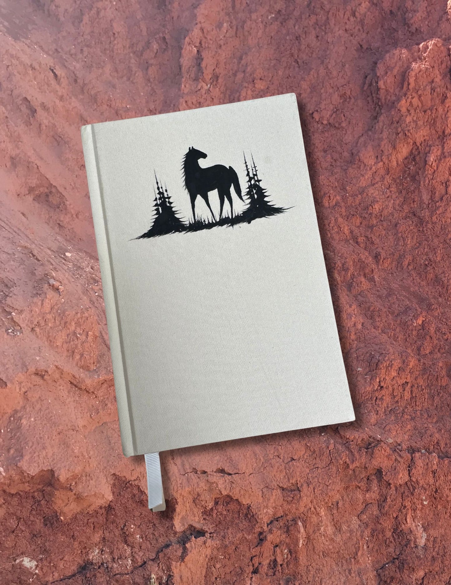 Hand Painted Horse Essential Linen Notebooks by Diné Artist Emily Jacket