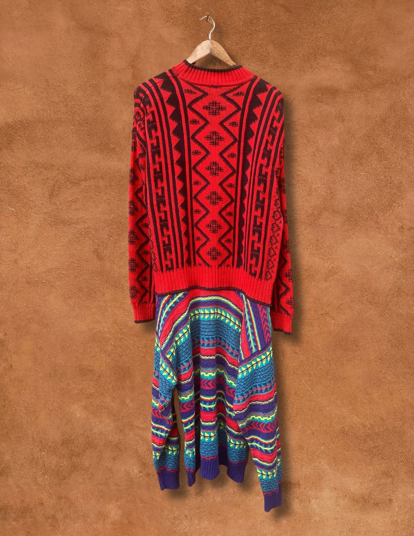 Upcycled 80s Sweater Dress