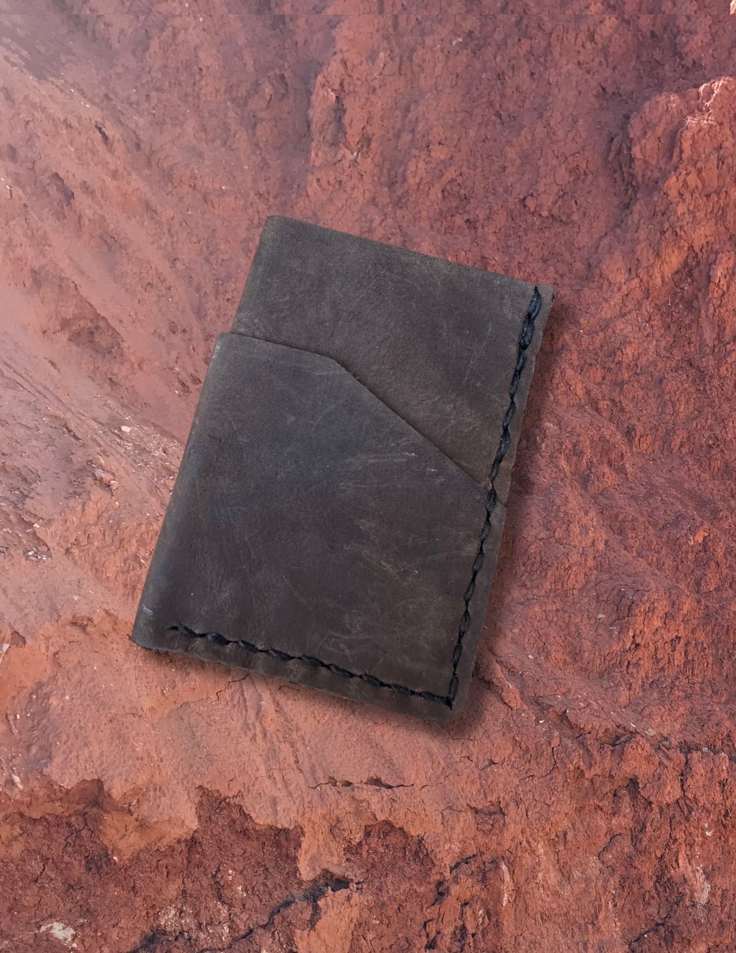 Handmade Leather Card holder by Nicholas Pope