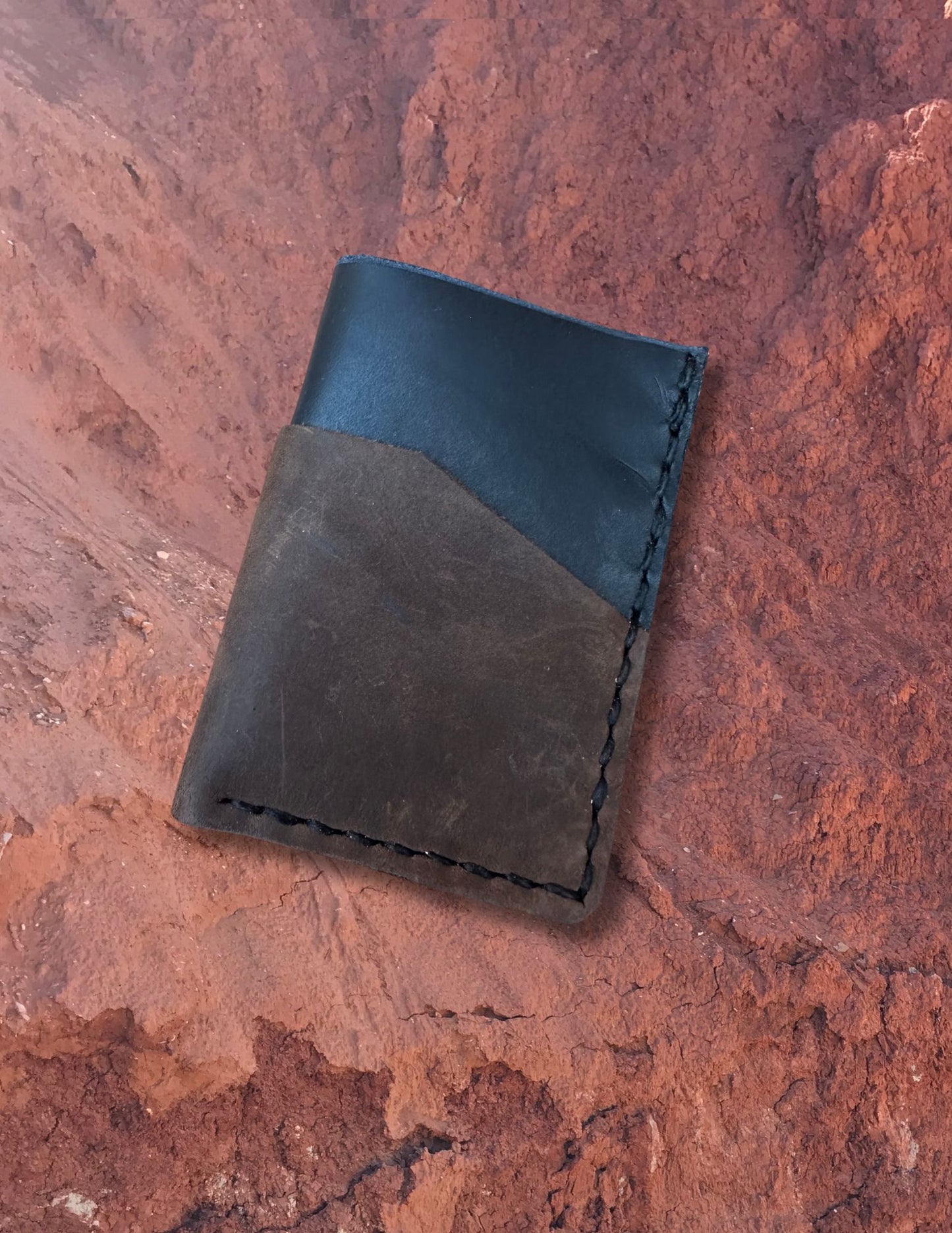 Handmade Leather Card holder by Nicholas Pope