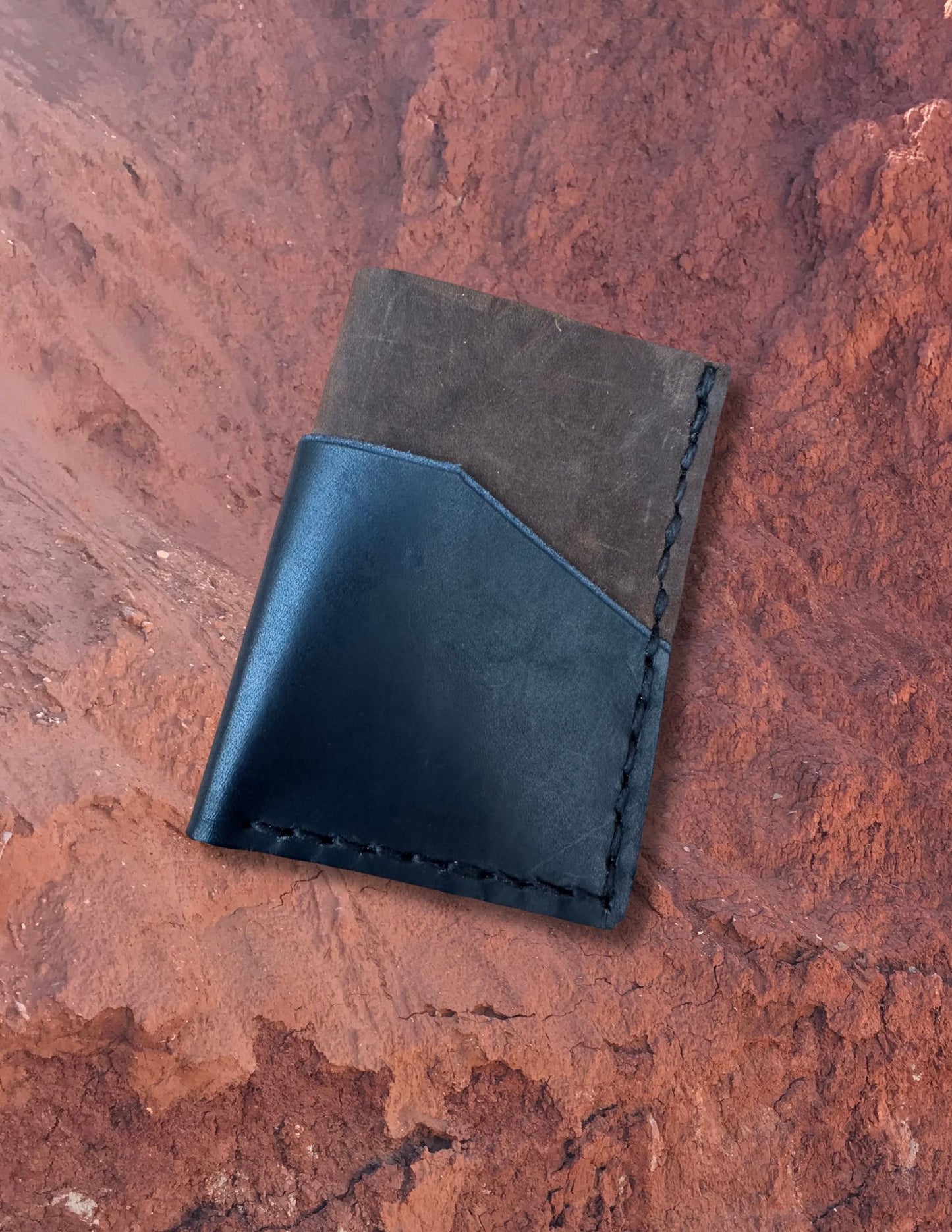 Handmade Leather Card holder by Nicholas Pope