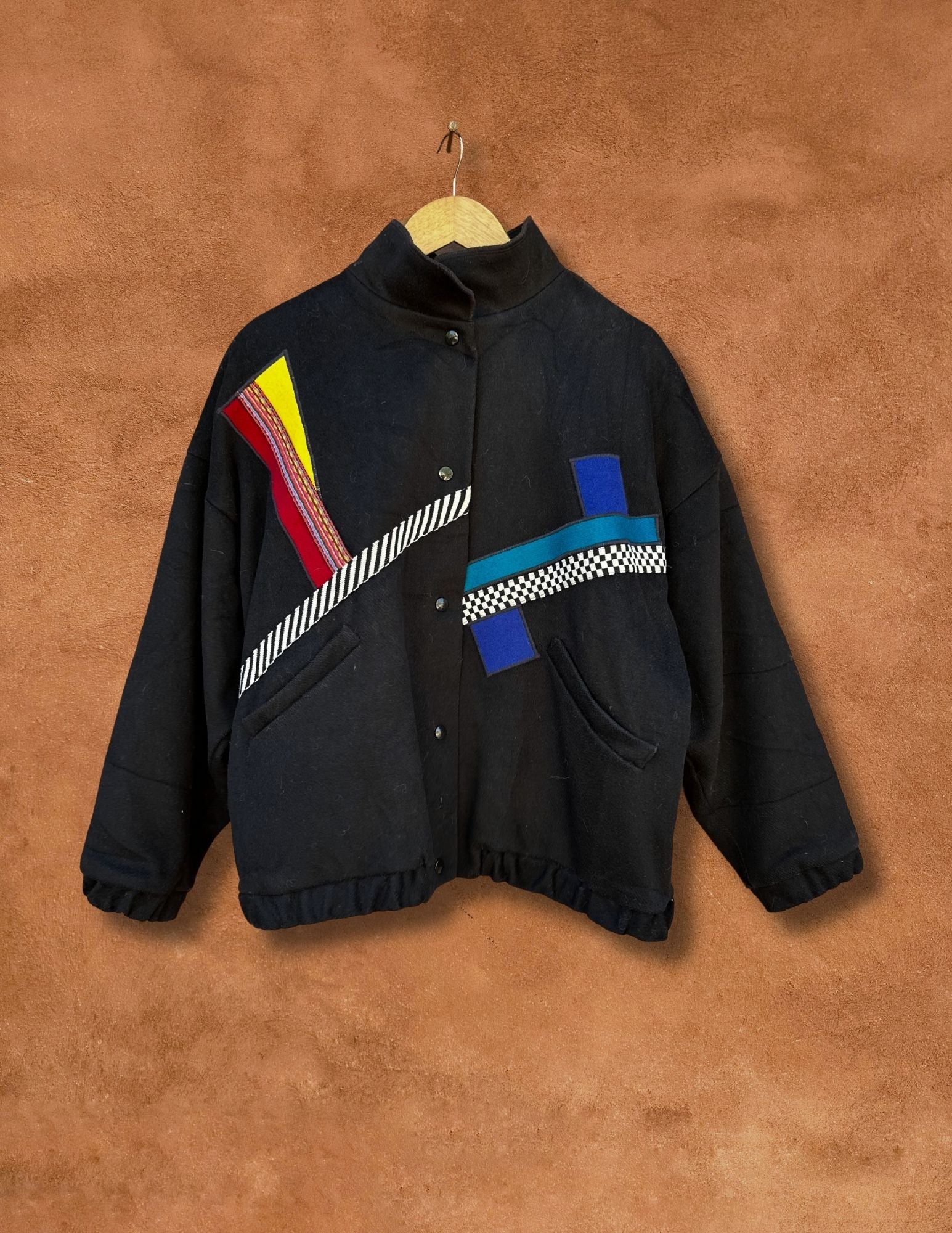 Vintage 80s Geometric Artwear Jacket