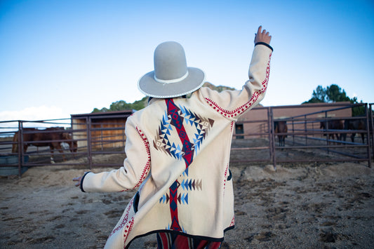 Vintage Reversible 80s Blanket Jacket