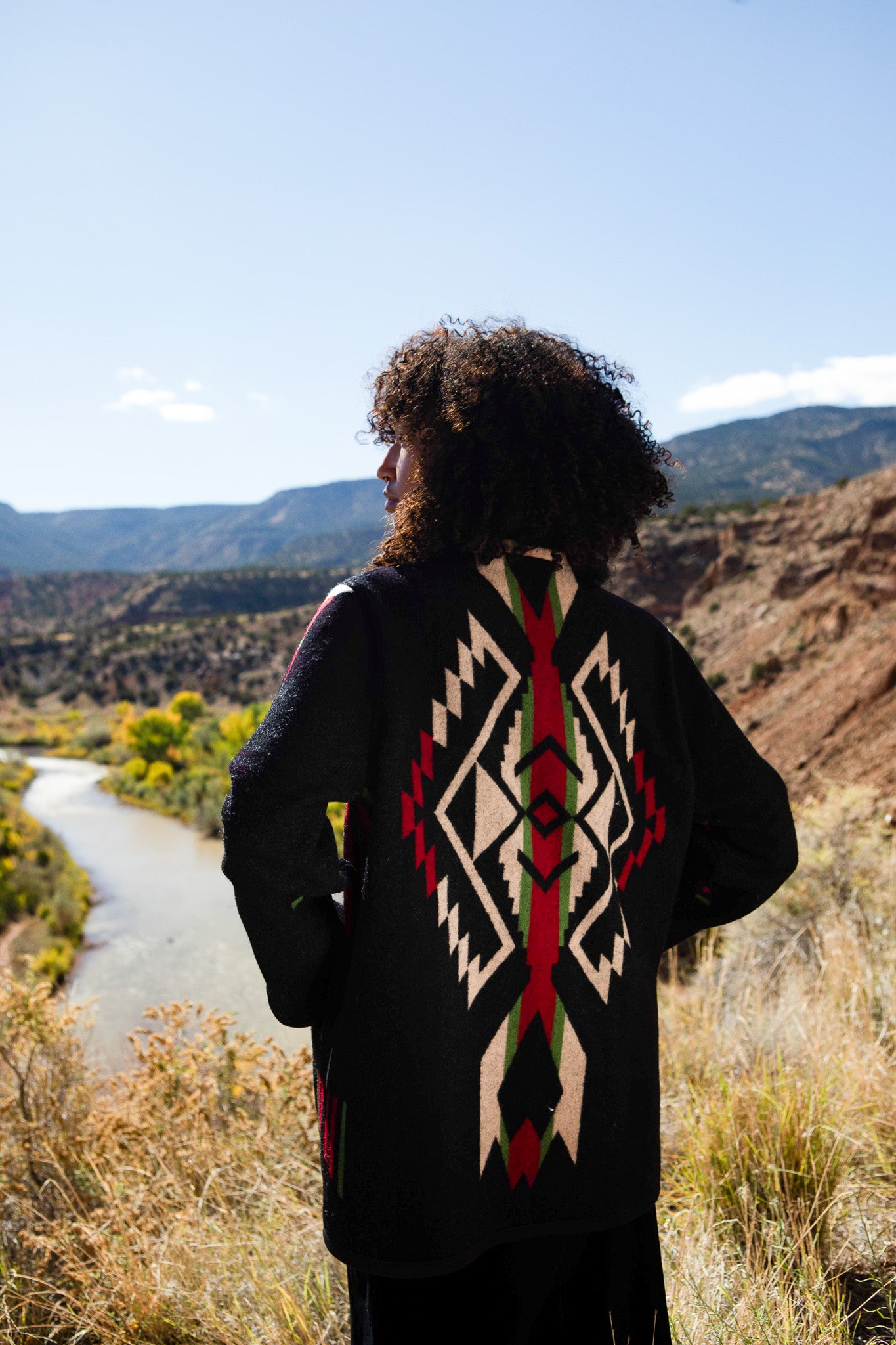 Vintage 80s Reversible Blanket Jacket