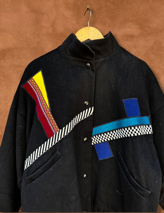 Vintage 80s Geometric Artwear Jacket