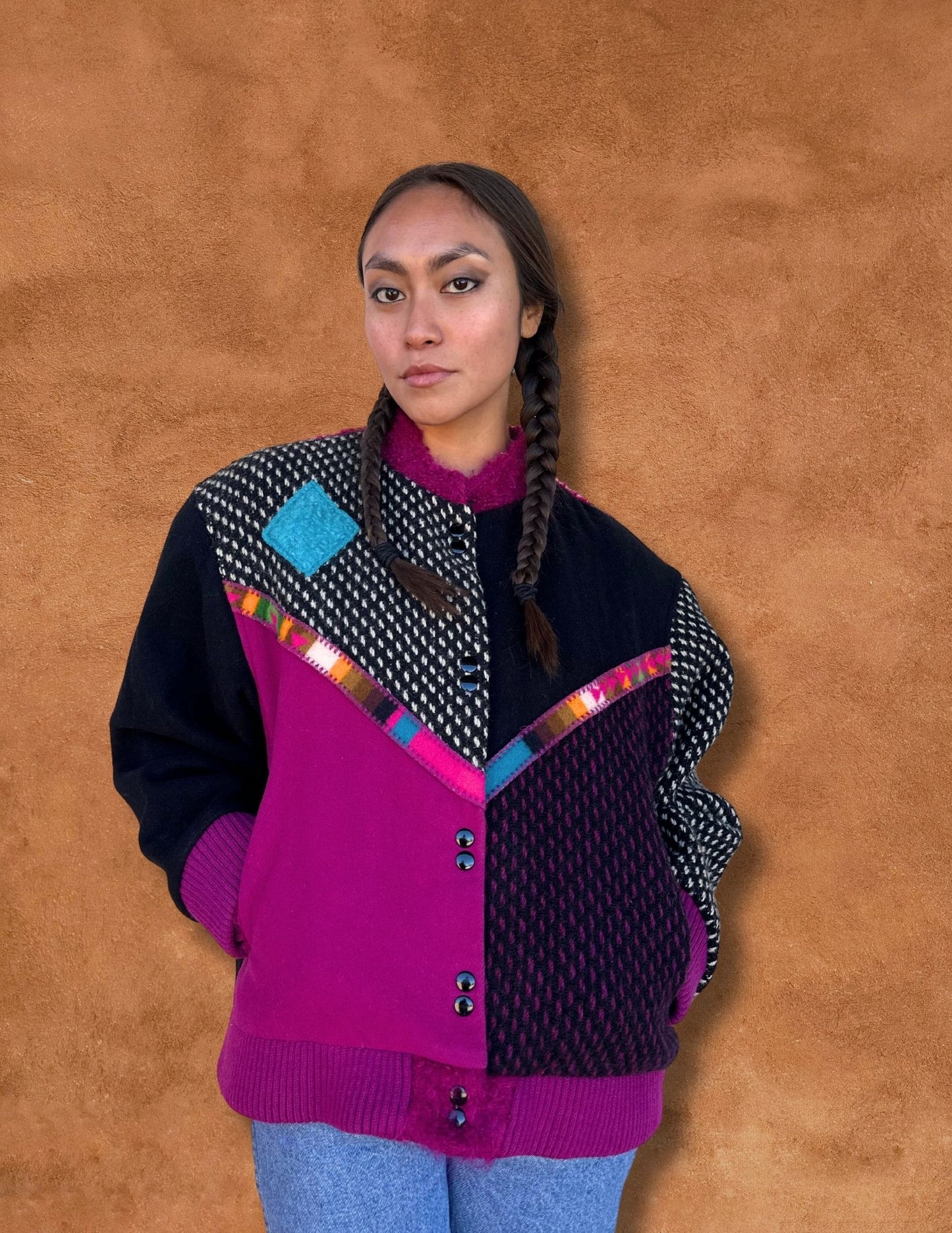 Vintage 80s Eclectic Geo Jacket