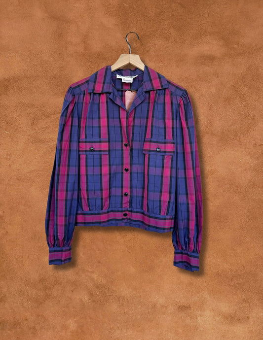 Vintage 80's Plaid Jacket