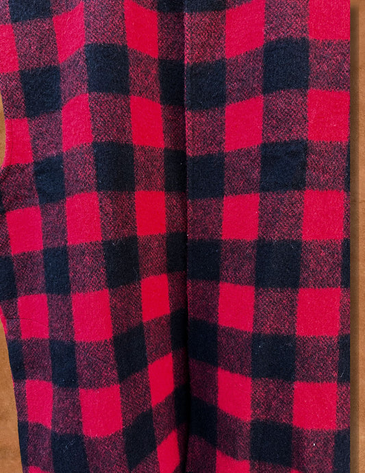 Vintage 80s Blanket Plaid Vest