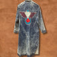 Vintage 80s Acid Wash Southwest Duster