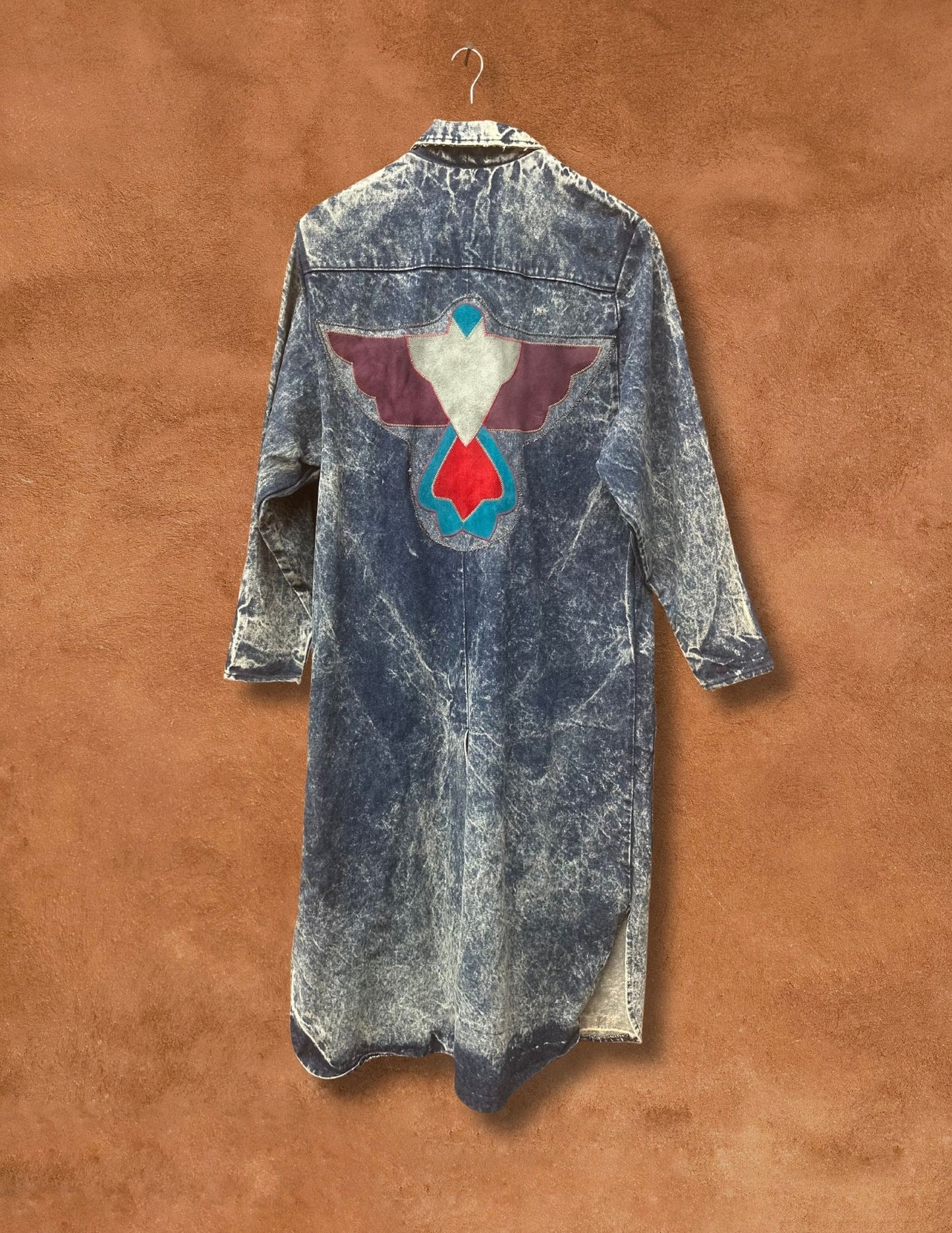 Vintage 80s Acid Wash Southwest Duster