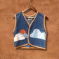 Vintage 70s Applique Soutwest Vest