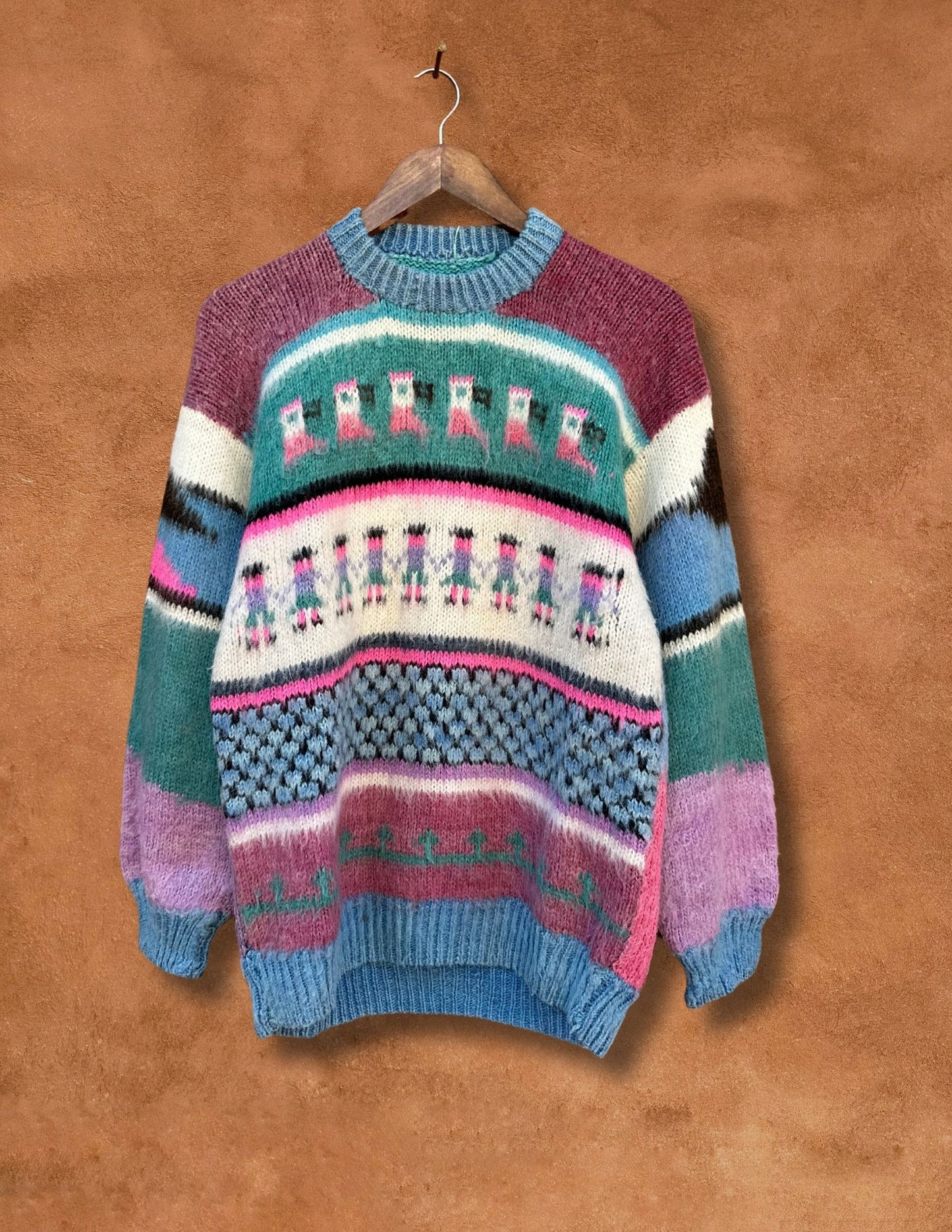 Vintage 80's Alpaca Handknit Sweater