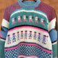 Vintage 80's Alpaca Handknit Sweater