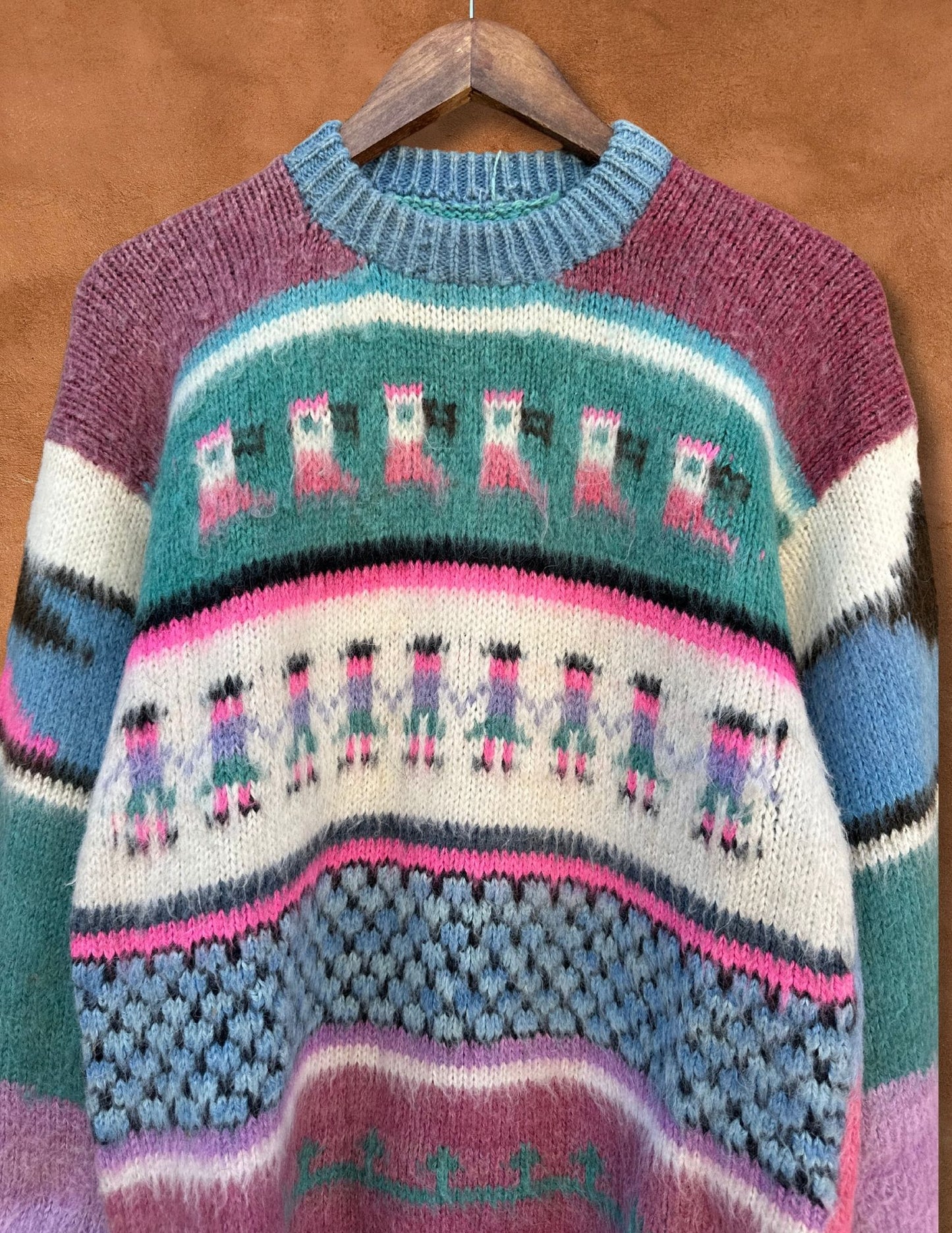 Vintage 80's Alpaca Handknit Sweater