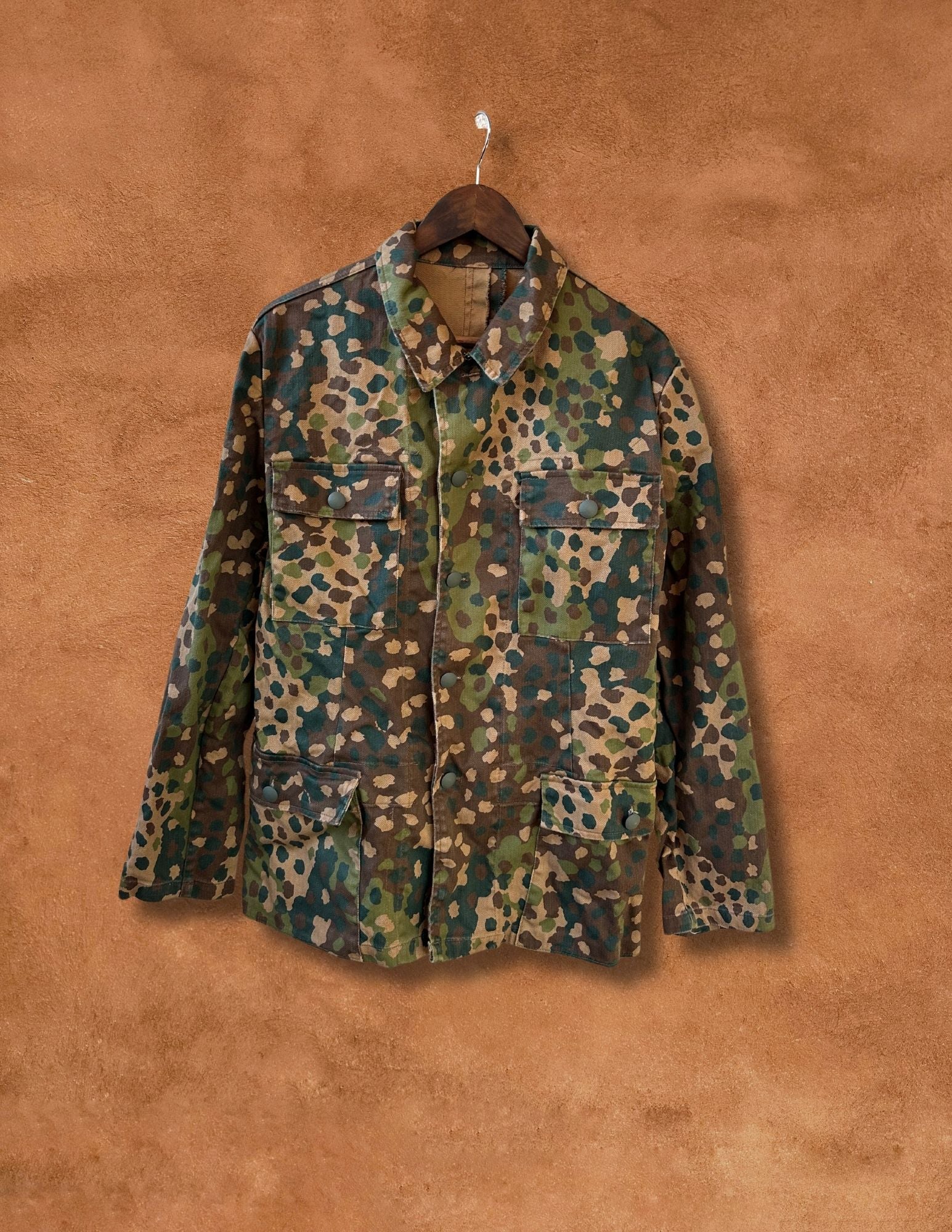 Vintage Military 50s Pea Camo Jacket