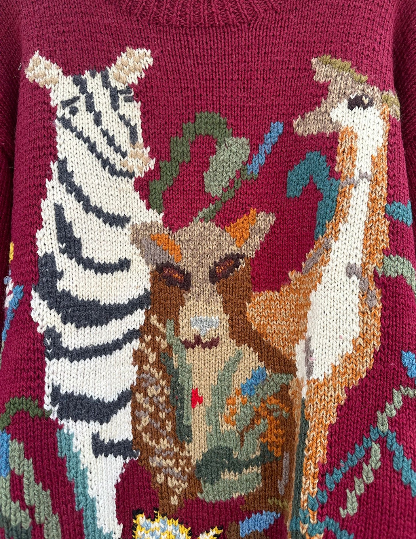 Vintage 80s Animal Sweater