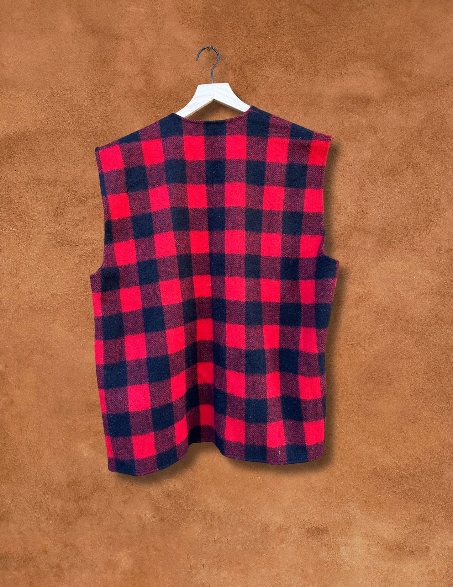 Vintage 80s Blanket Plaid Vest