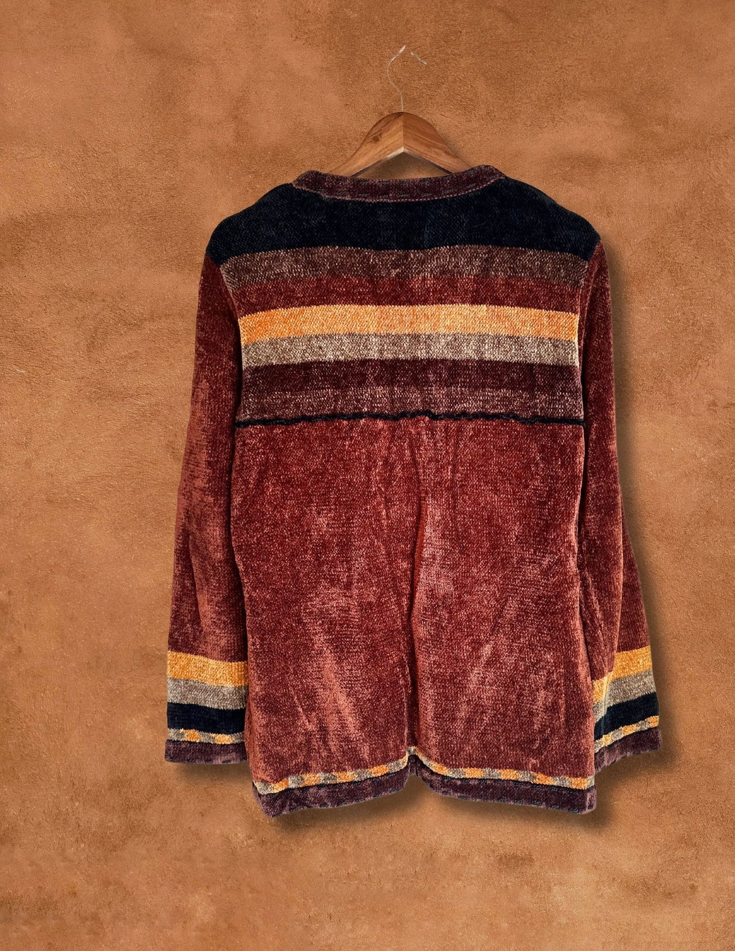 Vintage 80s Chenille Cardigan