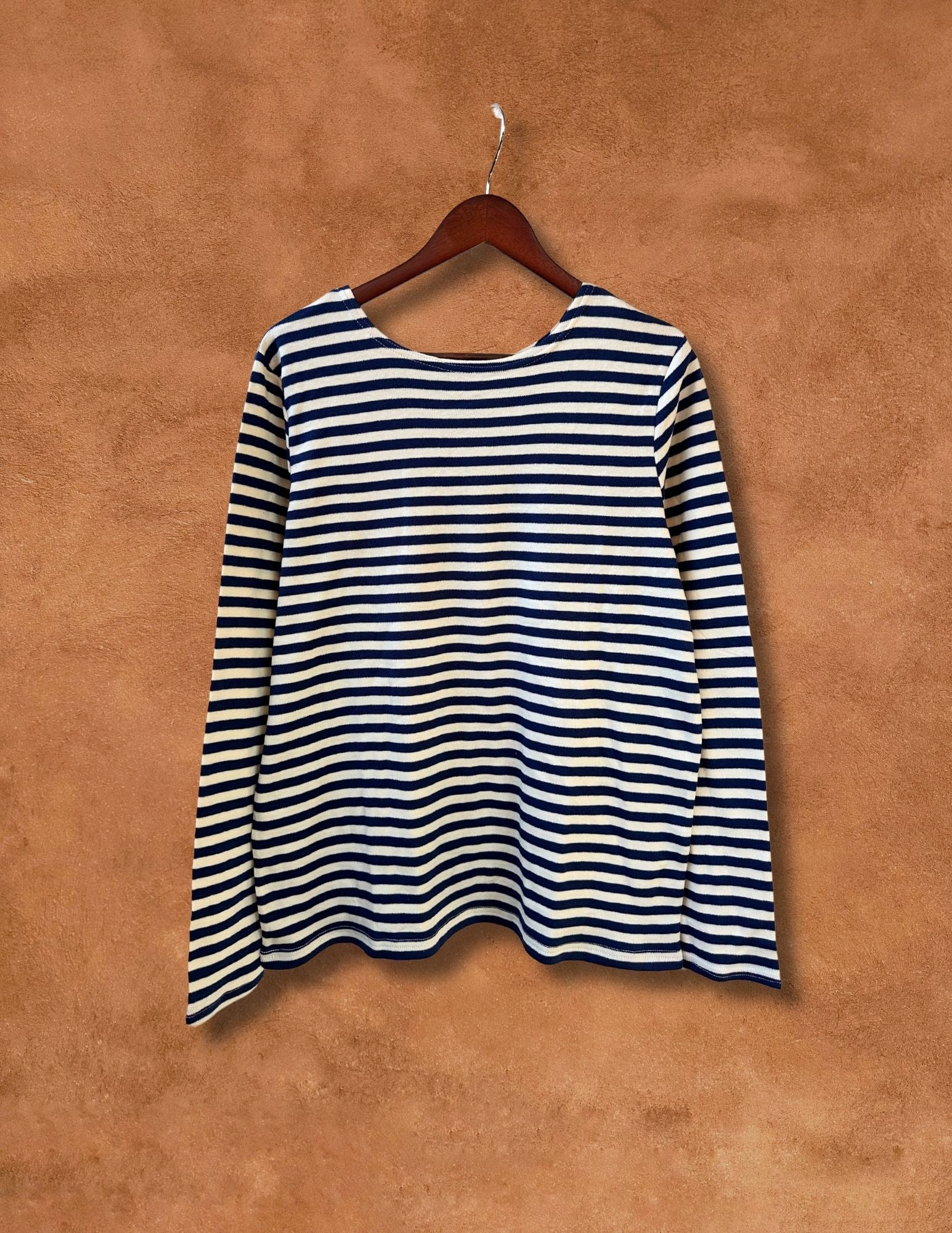 Vintage Striped Navy Military Tee