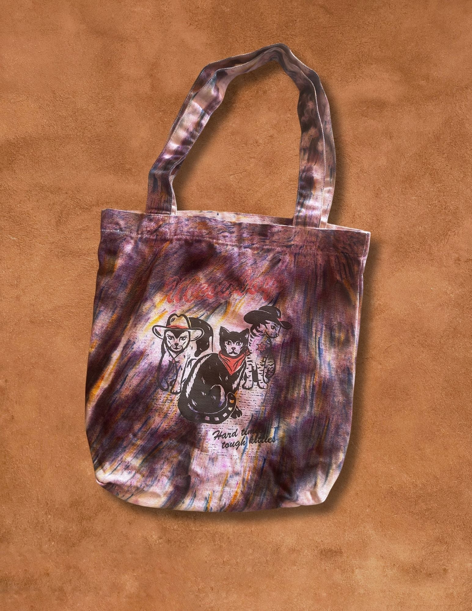 CAT LADY LImited Edition Dyed Meowboys Western Tote Bag