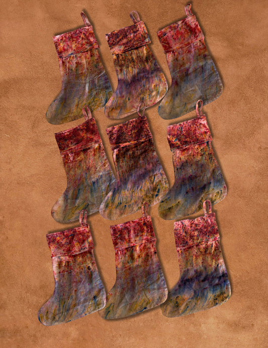 Limited Edition Hand-dyed Canvas Stockings