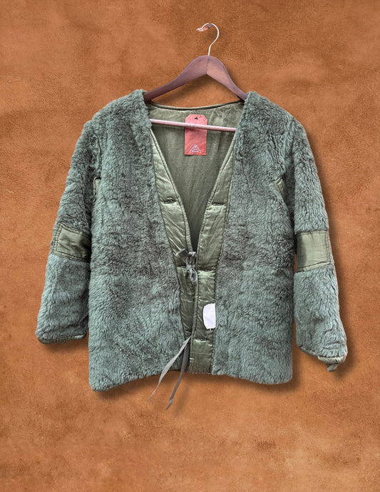 Vintage Furry Military Cardie