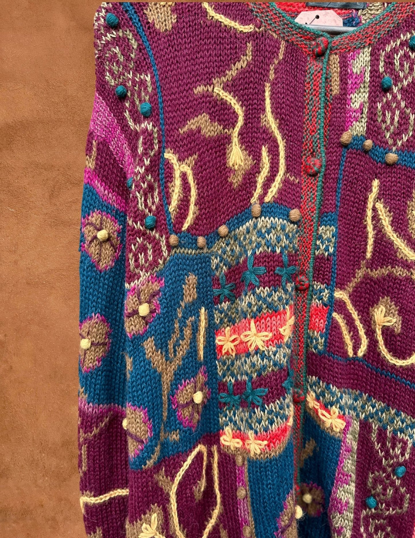 Vintage 80s Baby Alpaca Cardigan