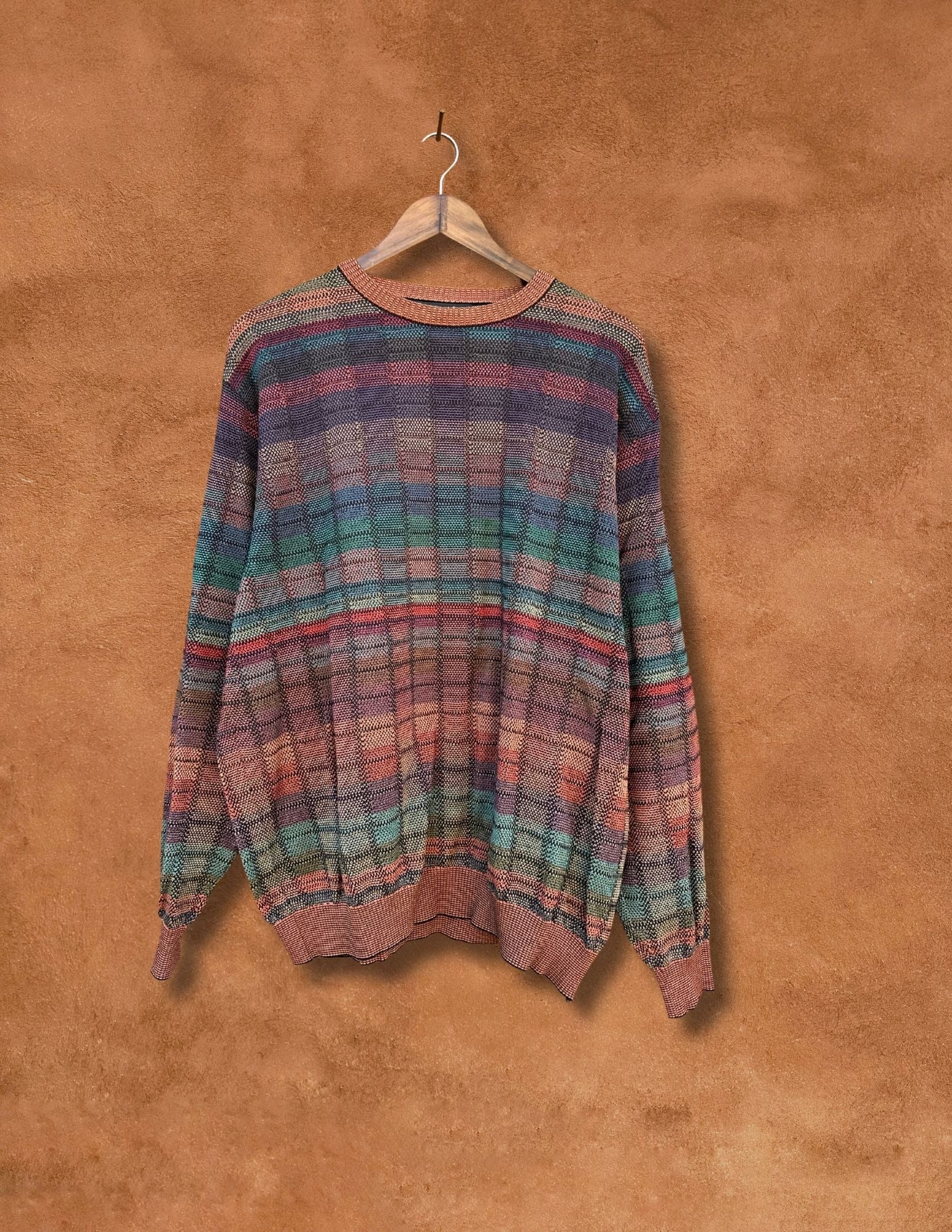 Vintage 80s Ombre Stripe Sweater