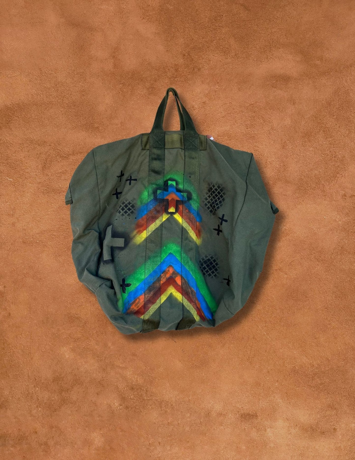 Upcycled Military Oversized Tote Bag by Christopher Porter