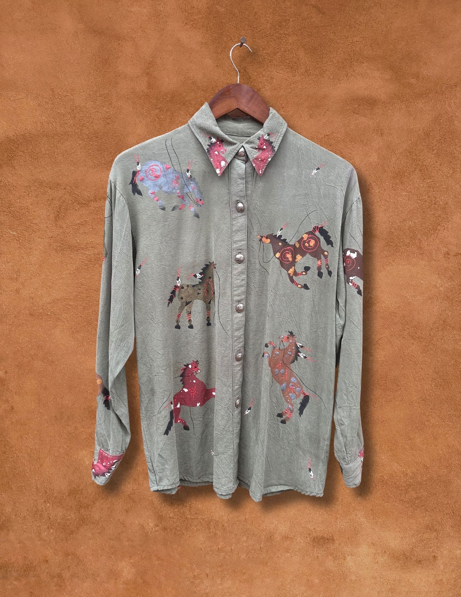 Vintage Handpainted 80s Shirt