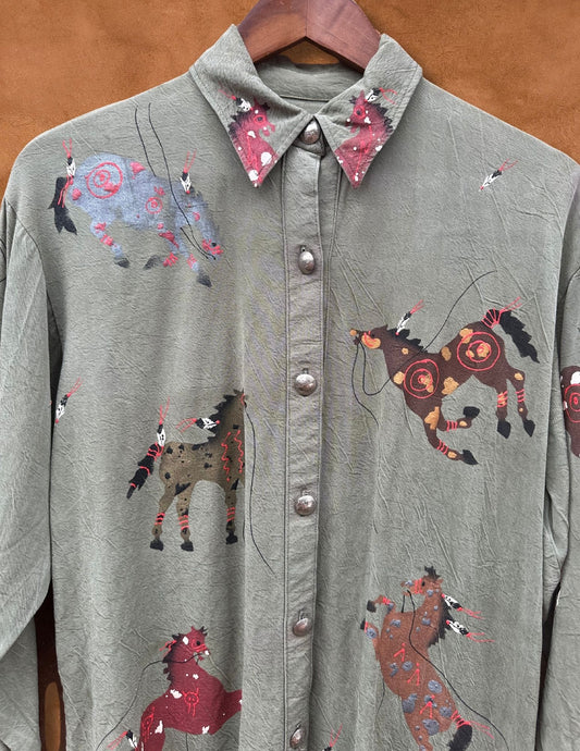 Vintage Handpainted 80s Shirt