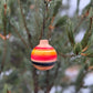 Navajo Made Handpainted Clay Ornament- Santa Fe Sunrise