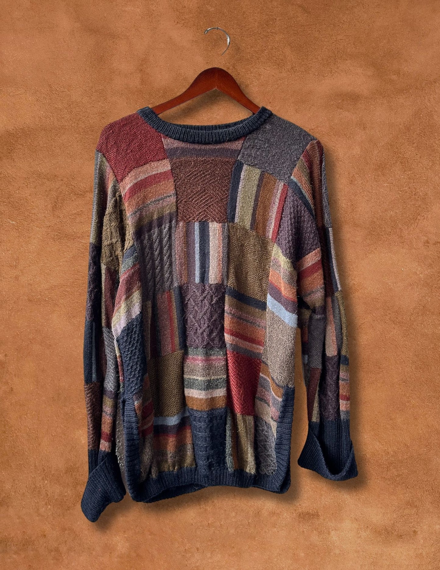 Vintage Alpaca Patchwork Sweater