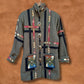 Vintage 80s Patchwork Wool Coat