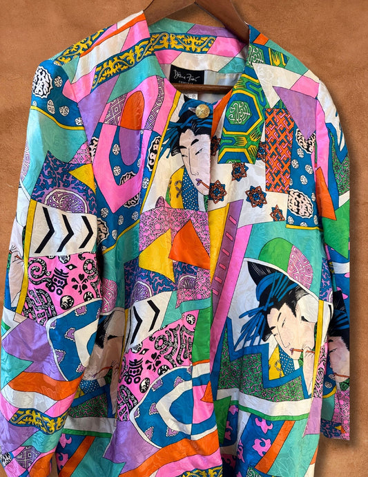 Vintage 80s Silk Jacket