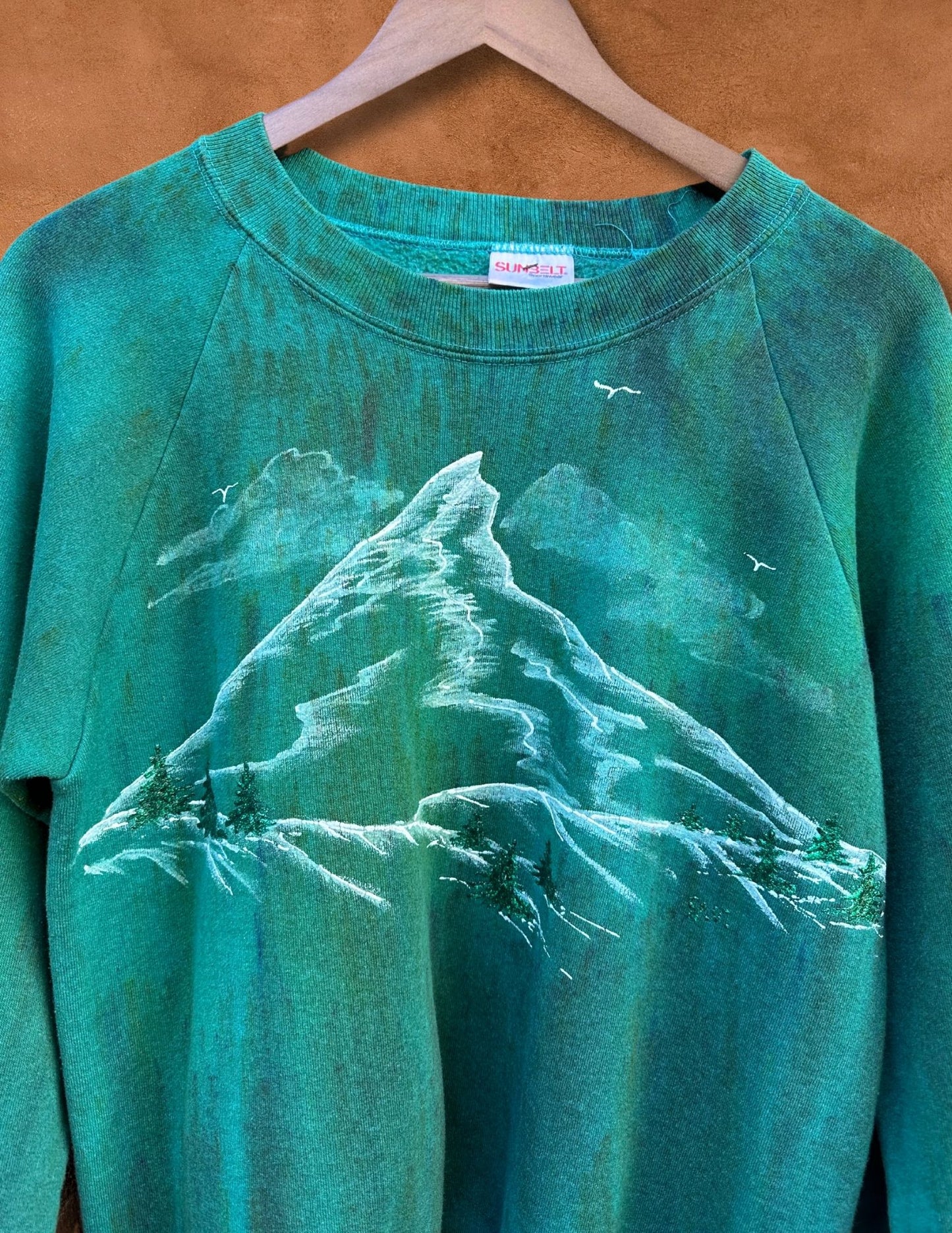 Upcycled Vintage Handpainted Sweatshirt