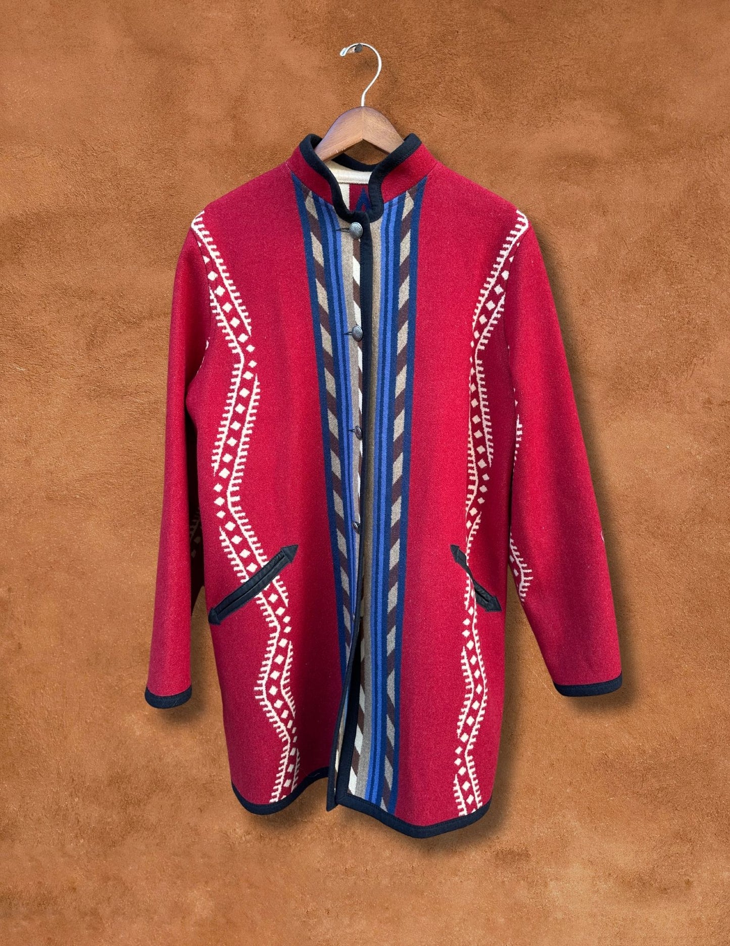 Vintage Reversible 80s Blanket Jacket