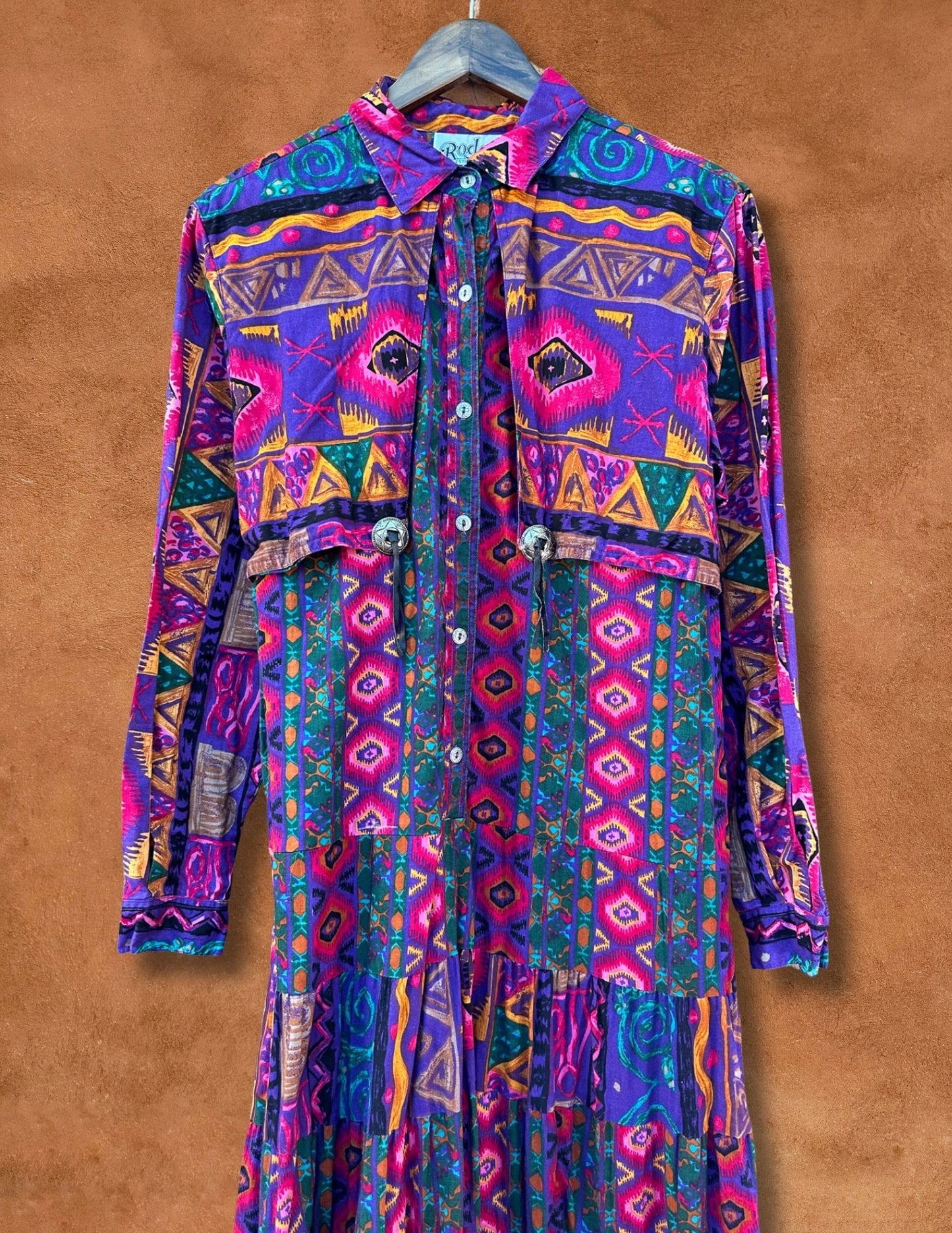 '+ Reconstructed Vintage Southwest Dress +