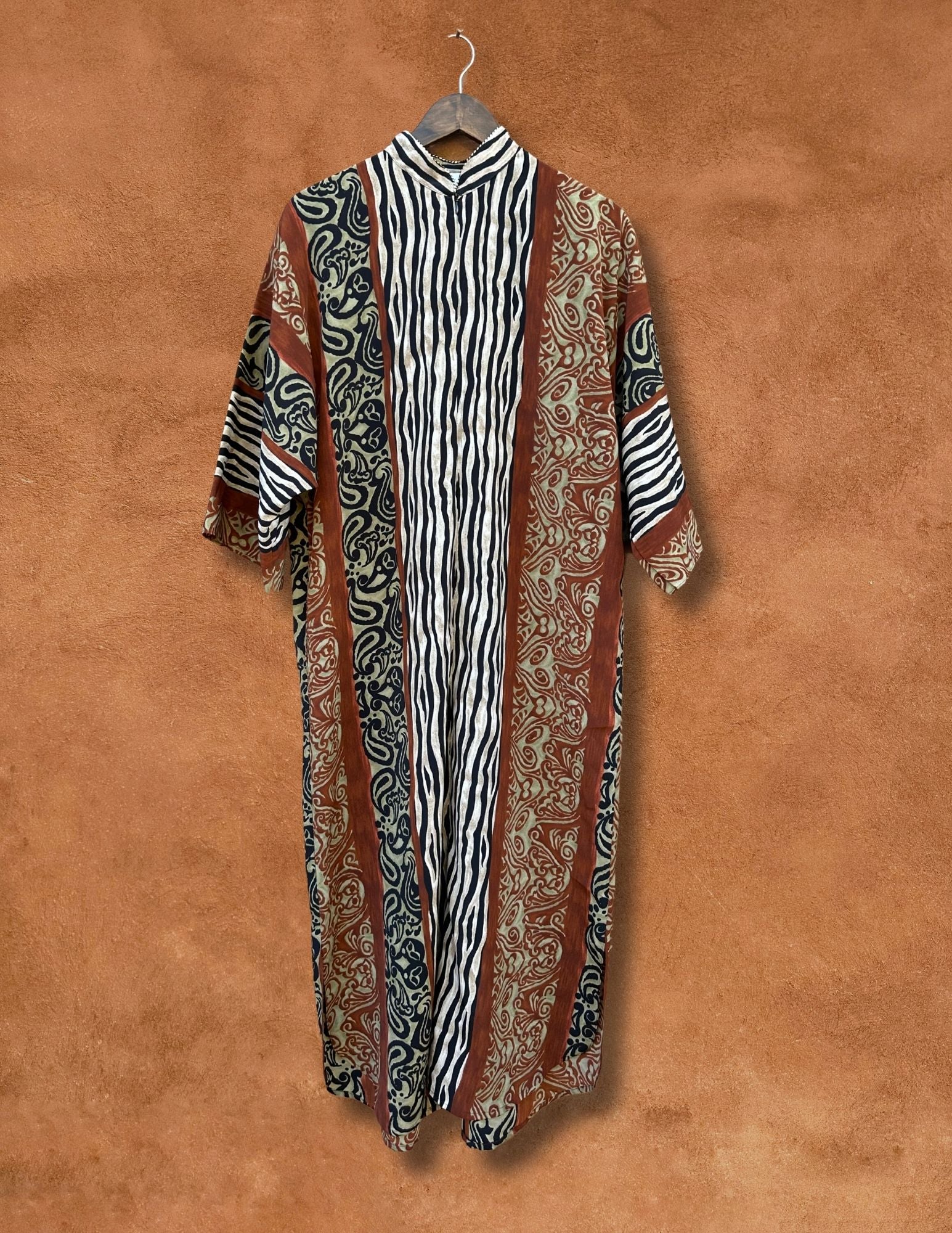 Vintage 80s Print Caftan