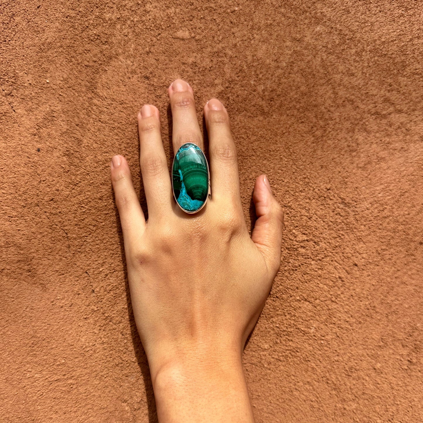 Navajo Made Azurite Malachite Ring