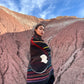 COLORS MAY FADE BUT I STILL EXIST Shawl by Diné Artist Zefren-M