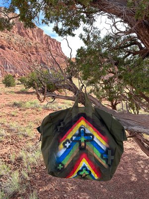 Upcycled Military Oversized Tote Bag by Christopher Porter