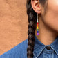 Navajo Made Beaded Rainbow Earrings  2-3/8" Length